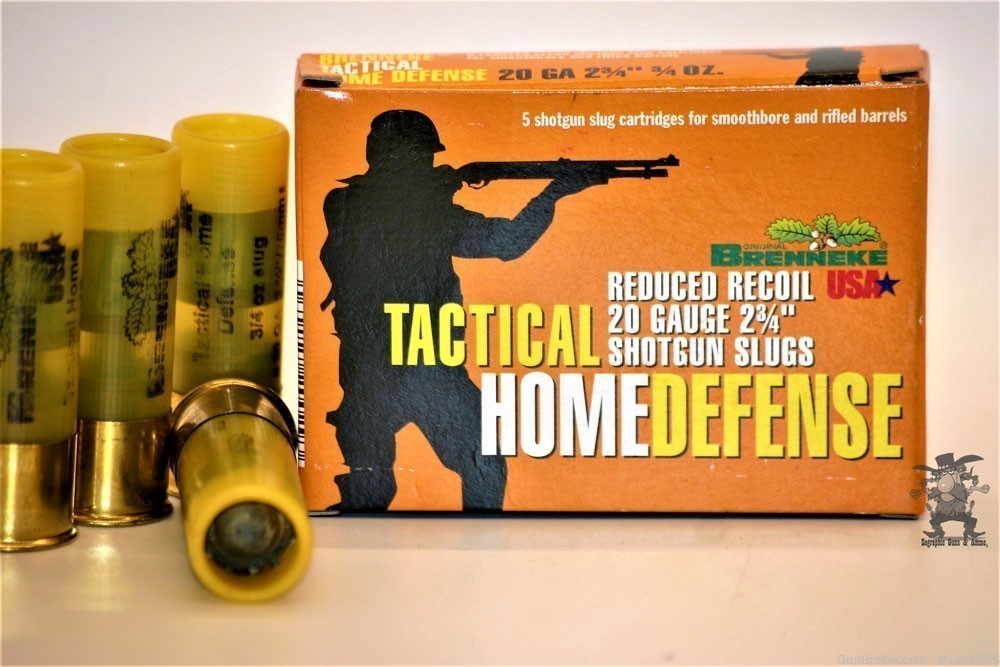 BRENNEKE 20 GA TACTICAL HOME DEFENSE Reduced Recoil Smooth & Rifled Bore 5 -img-0