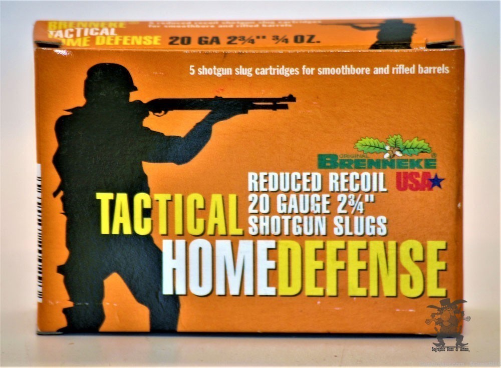 BRENNEKE 20 GA TACTICAL HOME DEFENSE Reduced Recoil Smooth & Rifled Bore 5 -img-1