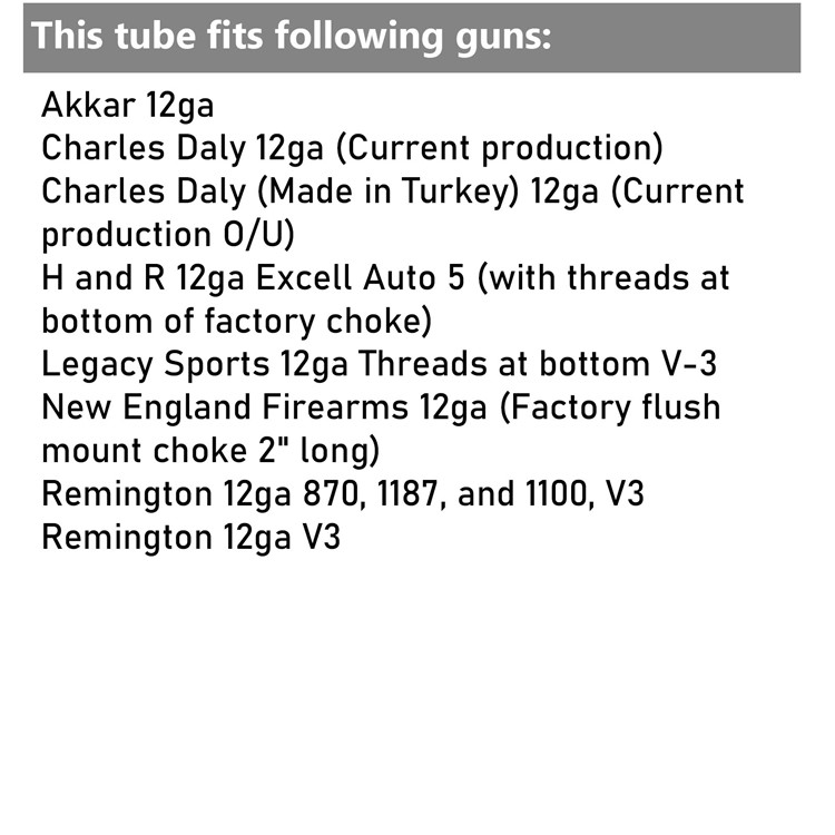 PATTERNMASTER 12ga Remington Code Black Goose Choke Tube (5361)-img-3