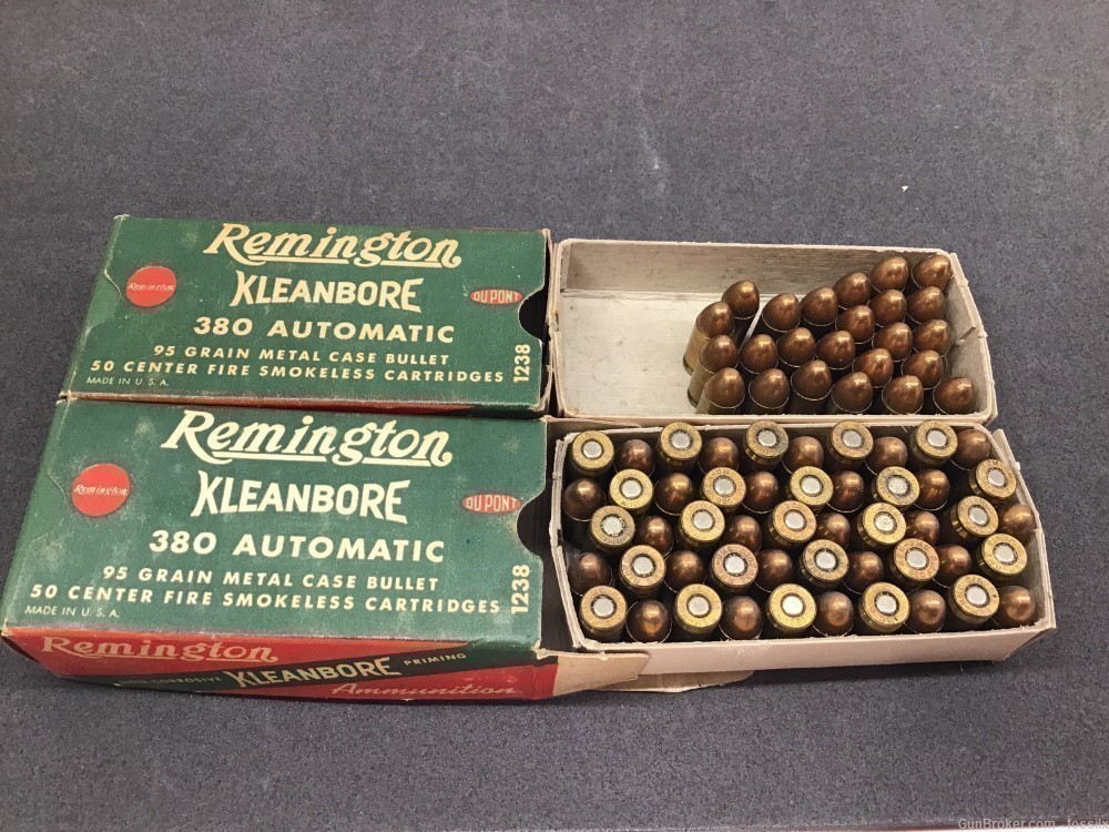 Remington Kleanbore 380 Automatic 95 Grain Metal Case Bullet 74 Bullets -img-0