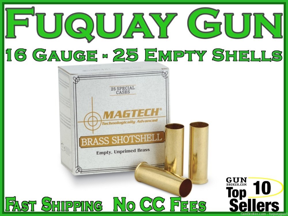 16 Gauge Brass Shotshells Magtech 16 GA-16-img-0