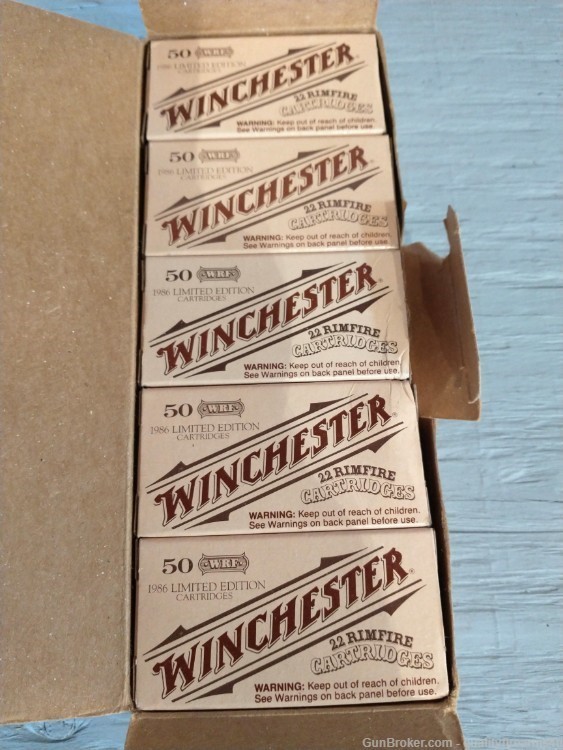22 WRF AMMO WINCHESTER 22 RIMFIRE CARTRIDGES..... 250 LIMITED EDITION RNDS-img-0