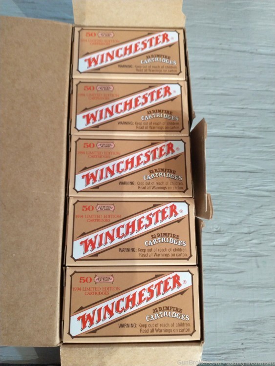 22 WRF AMMO  WINCHESTER 22 RIMFIRE CARTRIDGES..... 250 ROUNDS LIMITED RNDS-img-0
