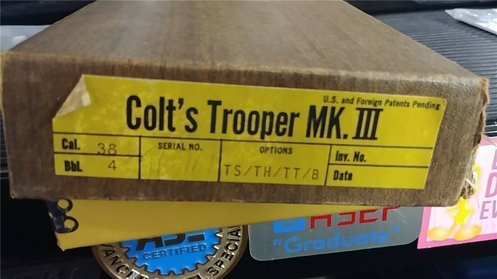 Colt Trooper MKIII 38 Special 4 Inch Barrell Original Box-img-0