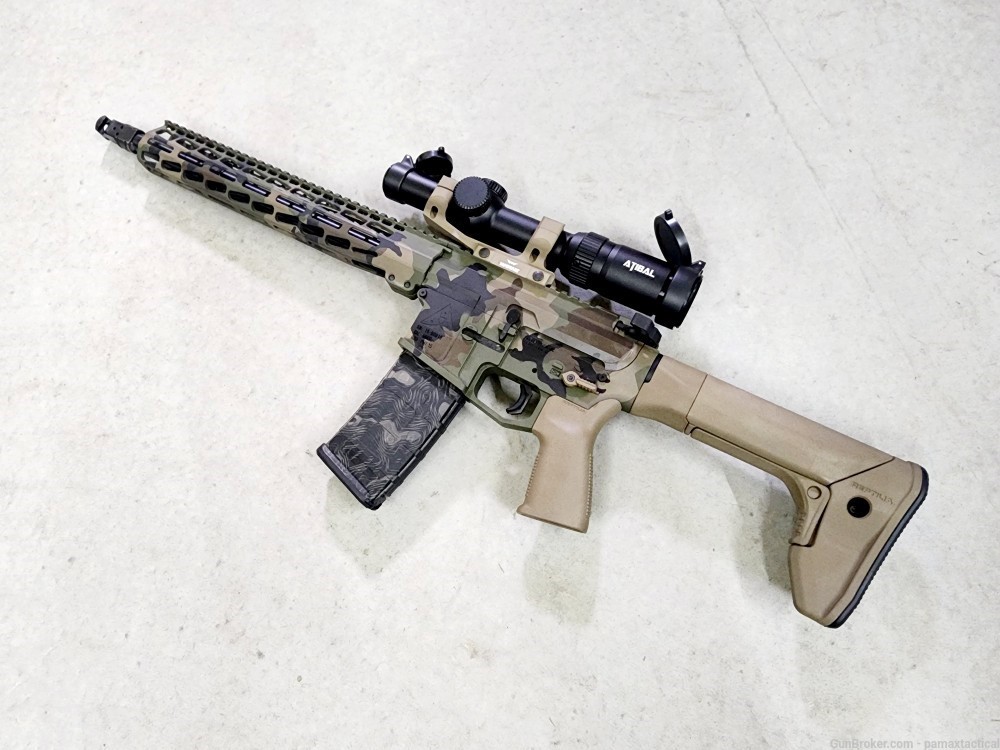 PAMAX PMT-15 RECCE 14.5 Pin & Weld Woodland Rifle AR15-img-6