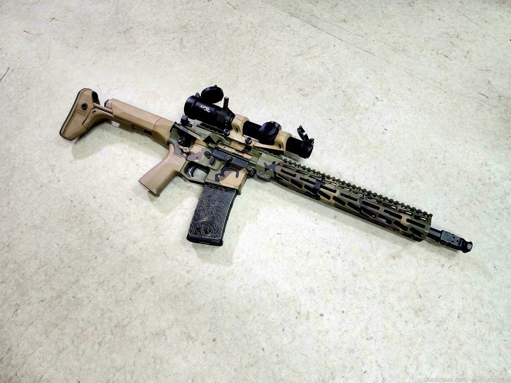 PAMAX PMT-15 RECCE 14.5 Pin & Weld Woodland Rifle AR15-img-0