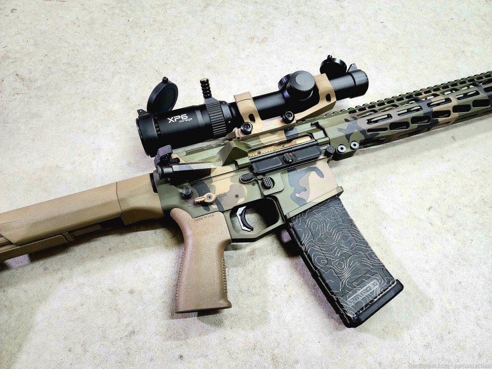 PAMAX PMT-15 RECCE 14.5 Pin & Weld Woodland Rifle AR15-img-8