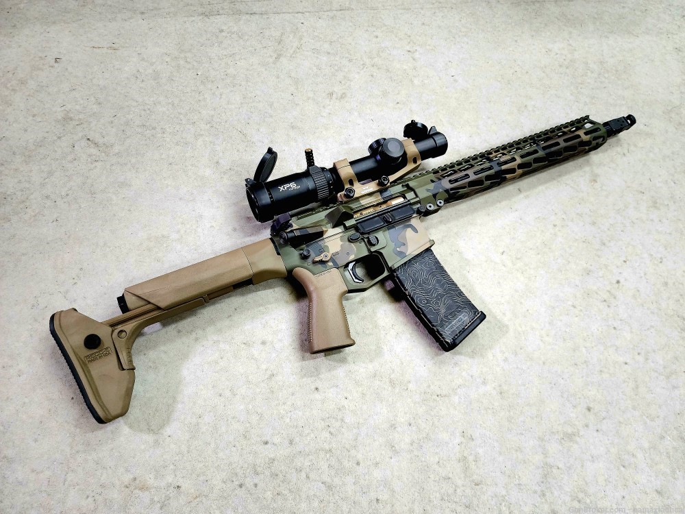 PAMAX PMT-15 RECCE 14.5 Pin & Weld Woodland Rifle AR15-img-7