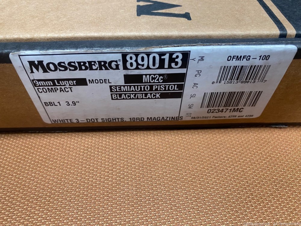 Mossberg MC2c Compact - 9mm - 3.9" Barrel - 10+1 - 2 Magazines-img-6