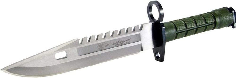 Smith & Wesson SW3G 12.8in S.S. Fixed Blade Knife with 7.8in Bowie Blade wi-img-0