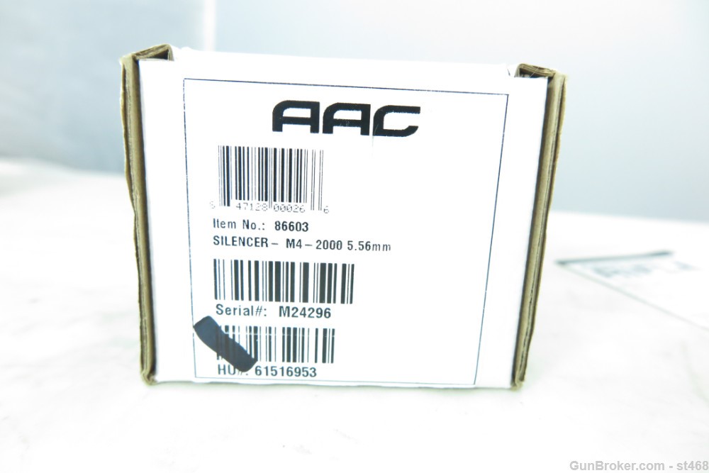 AAC M4-2000 5.56mm Silencer W/QD Hider New in Box NOS $.01 NO Reserve!-img-2
