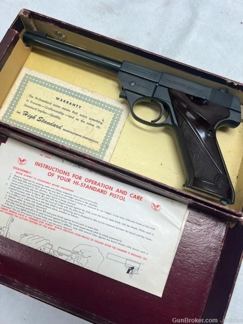 Excellent High Standard Sport King 22LR Pistol with Original Box 1953 MFG-img-0