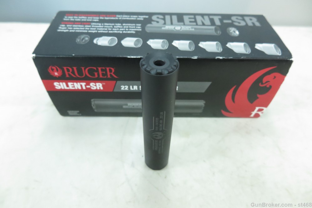 Ruger Silent SR .22 LR Silencer New In Box $.01 NO Reserve!-img-0