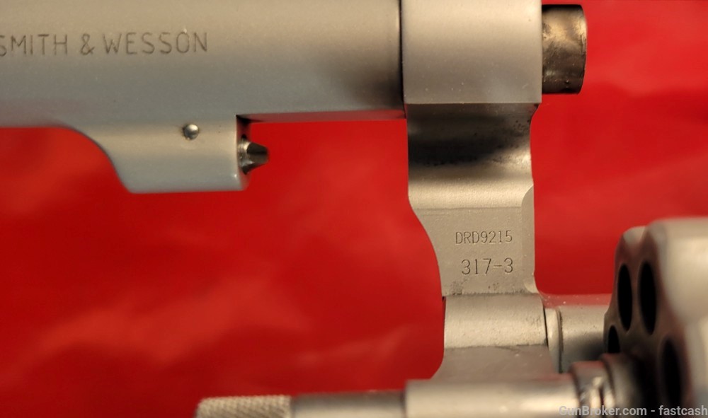 Smith & Wesson 317-3 S&W .22 Air Lite Aluminum 22 LR. 3" Fiber optic-img-4