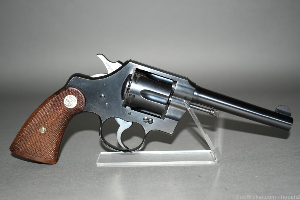 Nice Colt Official Police Double Action Revolver 5" 38 Spl 1939-img-0