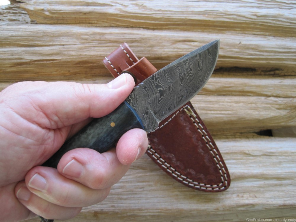 Damascus Handmade Hunting knife  #149B-img-2