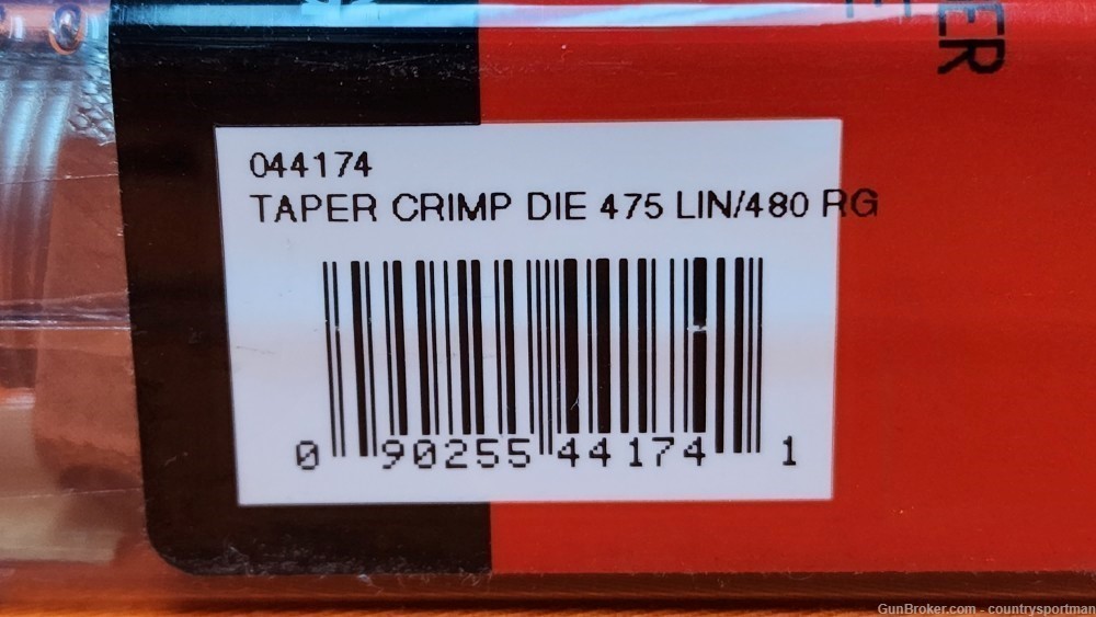 Reloading Tools 475 LINE/ 480 RUGER Taper Crimp Die #044174-img-1
