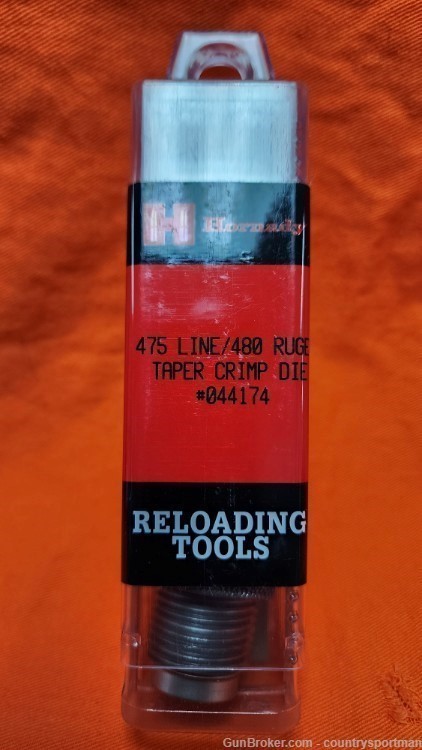 Reloading Tools 475 LINE/ 480 RUGER Taper Crimp Die #044174-img-0