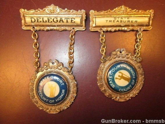STATE COURT-COURT OF HONOR Badges, 1920's-img-0