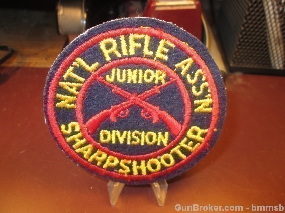 Two Vintage NRA Wool Patches-img-2