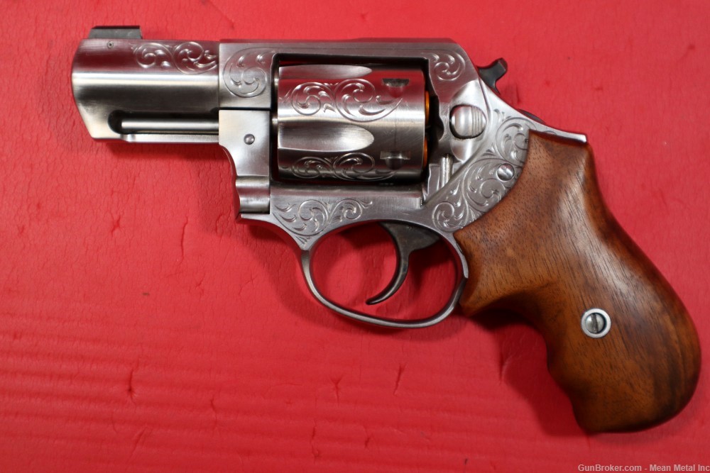 Ruger SP101 Stainless 9mm Engraved Custom Revolver PENNY START Tyler -img-3