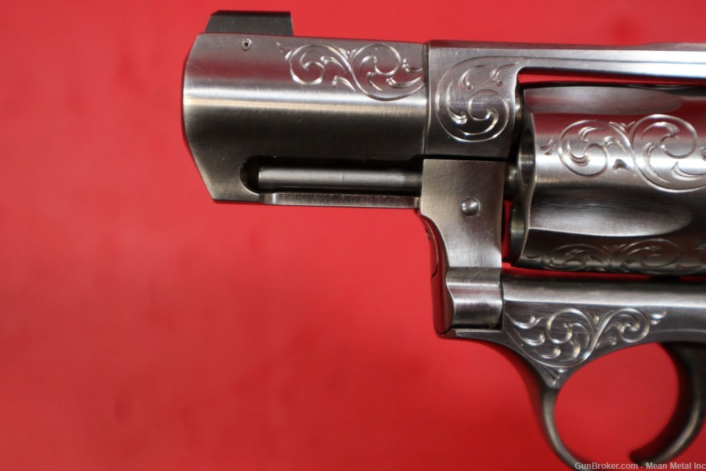 Ruger SP101 Stainless 9mm Engraved Custom Revolver PENNY START Tyler -img-8