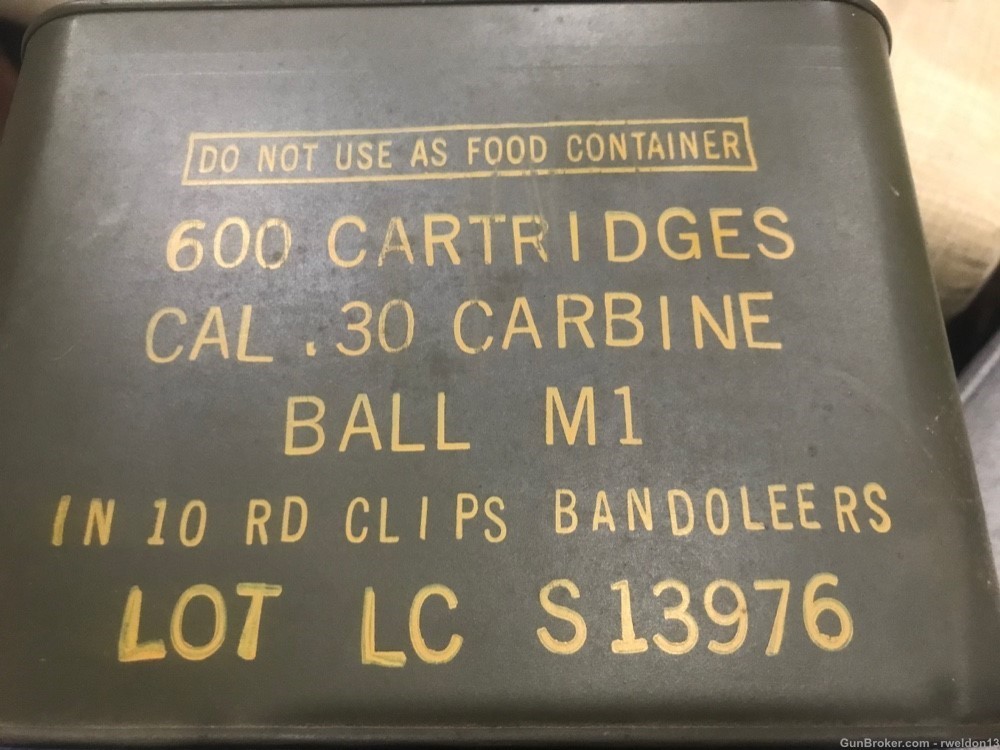 600 Rounds Lake City 30 Carbine Steel Case Ammo Rare 30 Cal-img-0