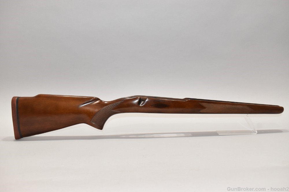 Fine Winchester 70 Walnut Rifle Stock W/Red Butt Pad Diamond Inlay READ-img-0