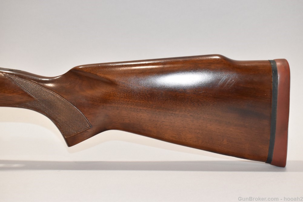 Fine Winchester 70 Walnut Rifle Stock W/Red Butt Pad Diamond Inlay READ-img-4