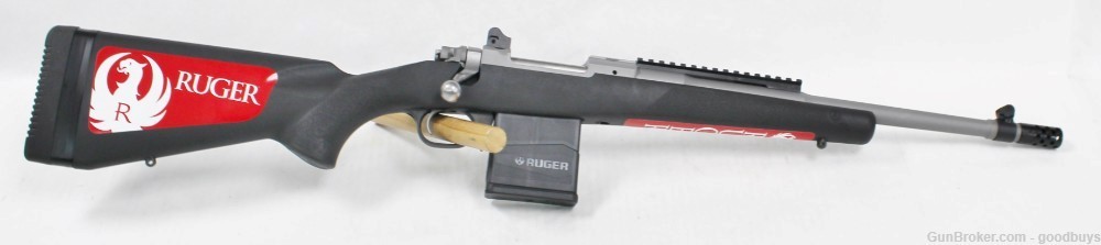 RUGER GUNSITE SCOUT RIFLE 308 WIN M77 MATTE STAINLESS NIB RIFLE 6829-img-1