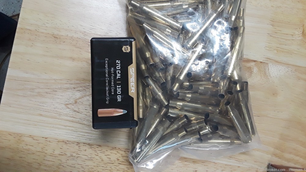 270 Win. Brass and Speer Bullets  -img-3