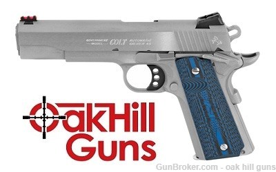 Colt 1911 Competition .45 acp Series 70 Stainless O1070CCS *NEW*-img-0