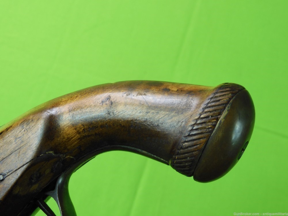 Auct Antique 19 Century Percussion Black Powder Pistol Handgun 200-img-9