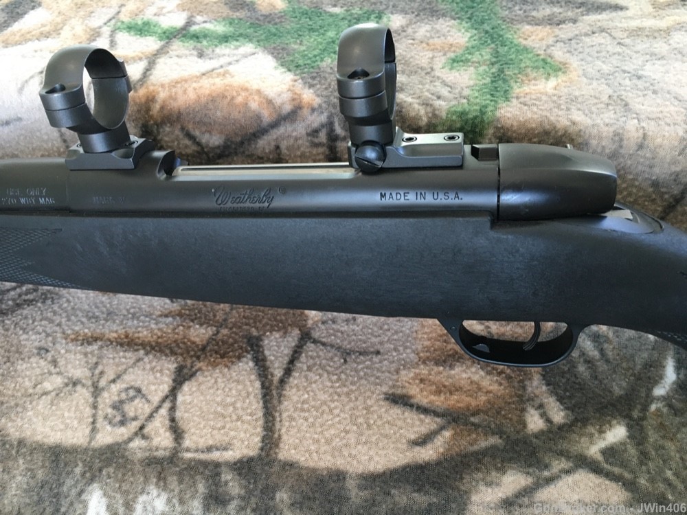 Weatherby Mark V Weathermark .270 Wby Mag 26" Synthetic Matte w/ Box-img-10