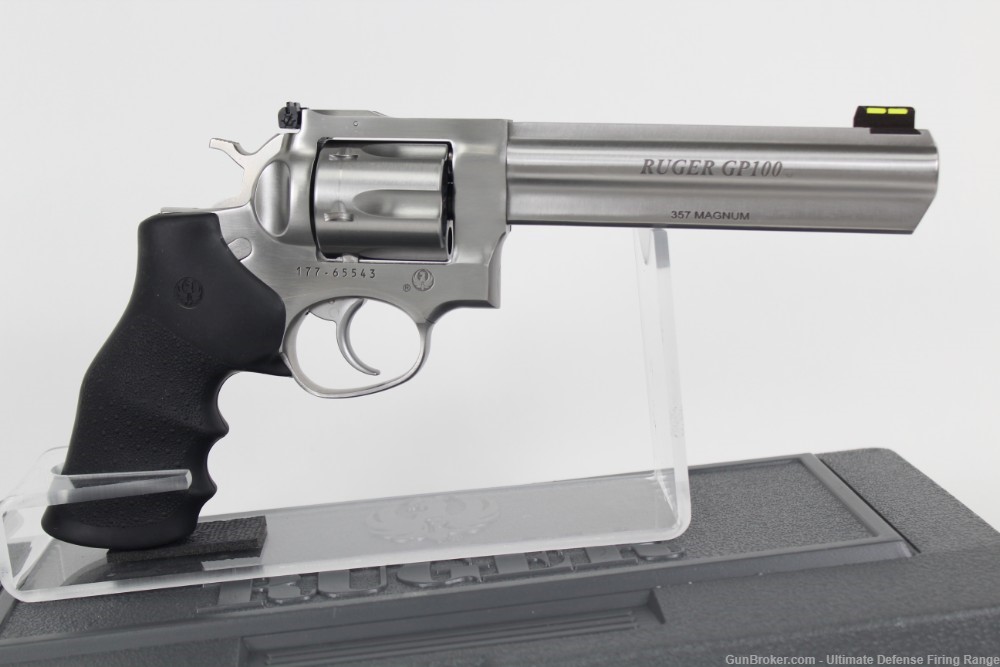 Excellent Ruger GP100 Stainless 357 Mag / 38 Spl with 6" Bbl Model 01707-img-10