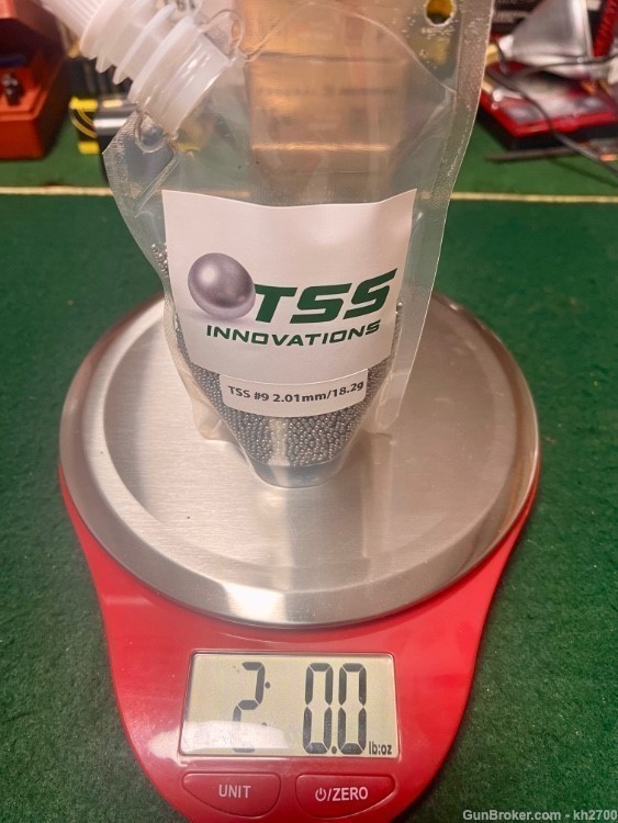 2 pound bag of TSS #9 Tungsten Super Shot 18.2 gram, 2.01mm Dia.-img-1