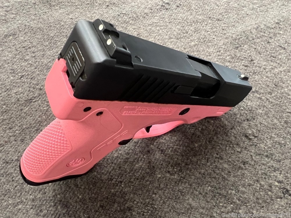 Beretta Nano, 9mm has Black and Pink Grip Frame, 2-6round mags-img-4