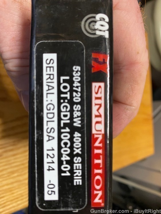 Simunition 400X Smith & Wesson 4000 Series 9mm FX & CQT Ammo Simunitions-img-1