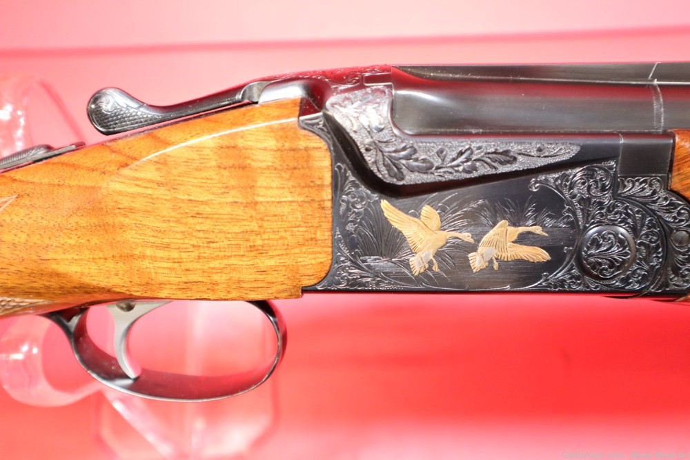 SKB 585 12ga 30" O/U Shotgun Ported PENNY START Engraved w/Inlays NO RES-img-4