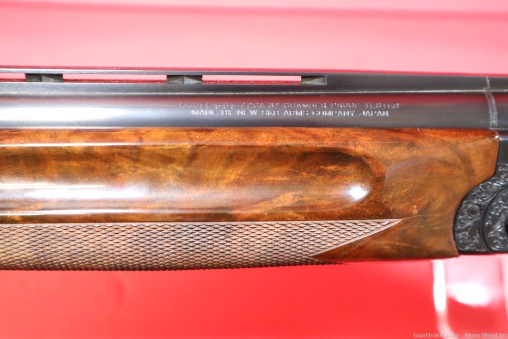 SKB 585 12ga 30" O/U Shotgun Ported PENNY START Engraved w/Inlays NO RES-img-23