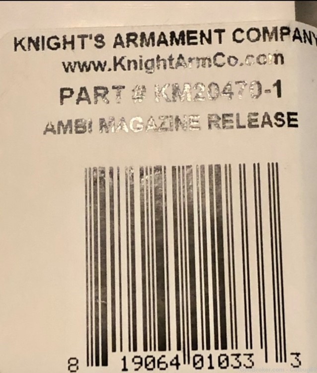 Knight’s Armament AR15/M4 Ambi Magazine Release, KAC Part # KM20470-1-img-2
