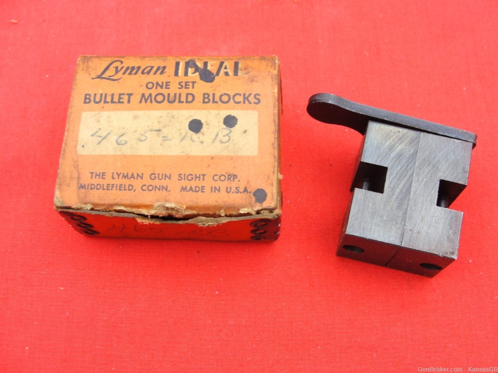Lyman Ideal 465 RB SC bullet mould blocks-img-0