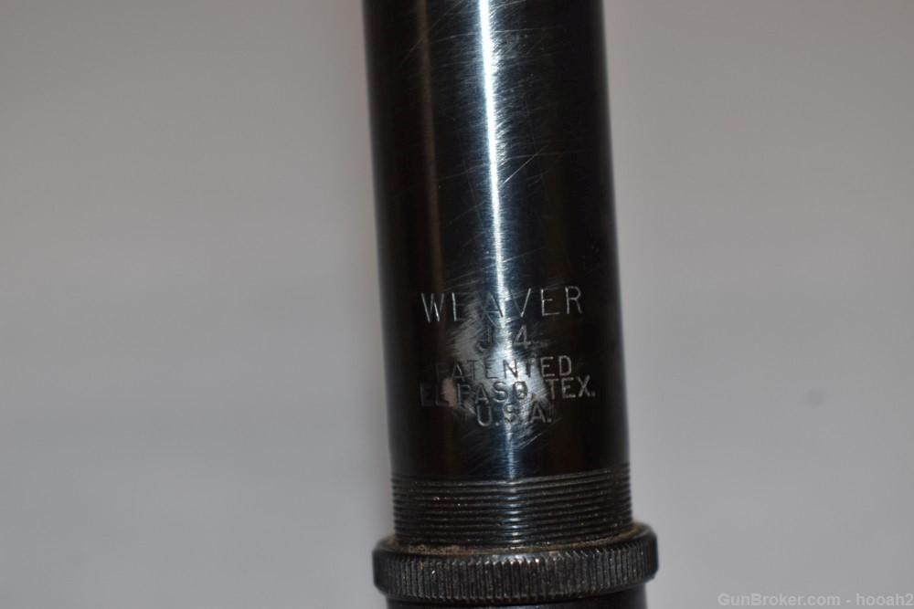 Vintage Weaver J4 Fixed 4X Rifle Scope Post & Crosshair Reticle-img-9