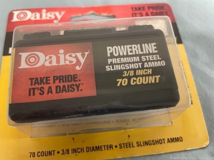 Daisy Powerline Steel Slingshot Ammo 3/8" 70-Count-img-1