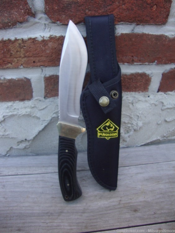 Puma SGB Nomad German Steel Fixed Blade Knife Full Tang Micarta W/ Sheath-img-0