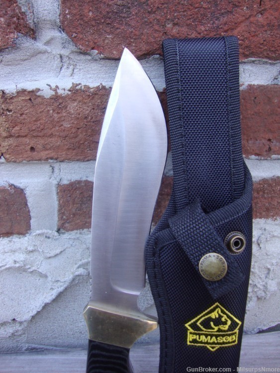 Puma SGB Nomad German Steel Fixed Blade Knife Full Tang Micarta W/ Sheath-img-2