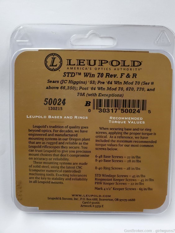 Leupold STD Win 70 Rev. F & R Silver, 50024-img-1