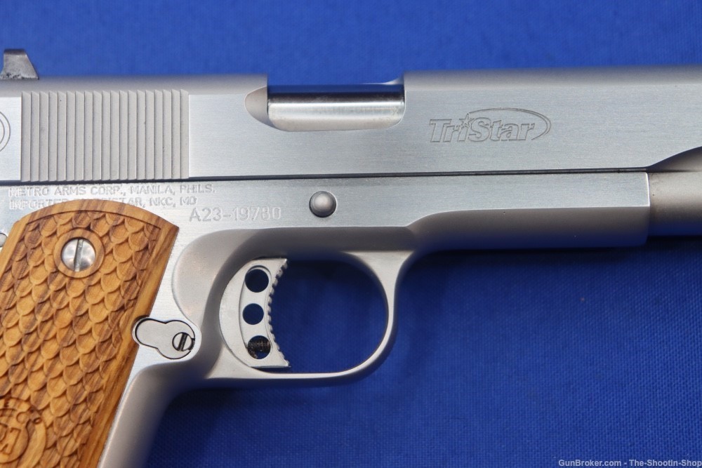 Metroarms Government Model 1911 Pistol 38 SUPER Deluxe Wood Stainless Steel-img-9
