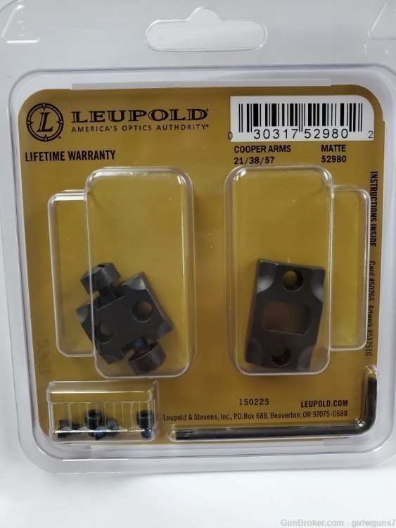 Leupold STD Base Cooper 38/21/57 Matte, 52980-img-0