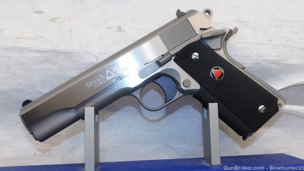 Colt MKIV Delta Elite Government 10MM Stainless Pistol LNIB Looks Unfired -img-3